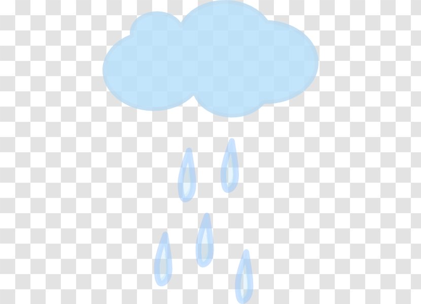 Polka Dot Textile Font - Blue - Cartoon Rain Clouds Transparent PNG