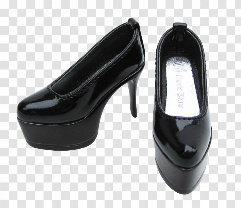 Slipper Shoe High-heeled Footwear Ball-jointed Doll - High Heeled - Black Shoes Transparent PNG