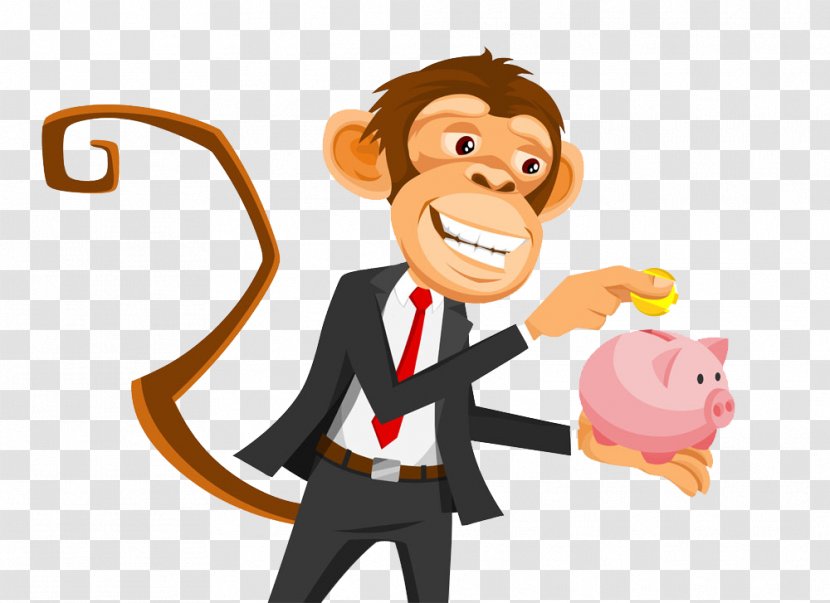 Homo Sapiens Monkey Illustration - Money - Save Monkeys Transparent PNG