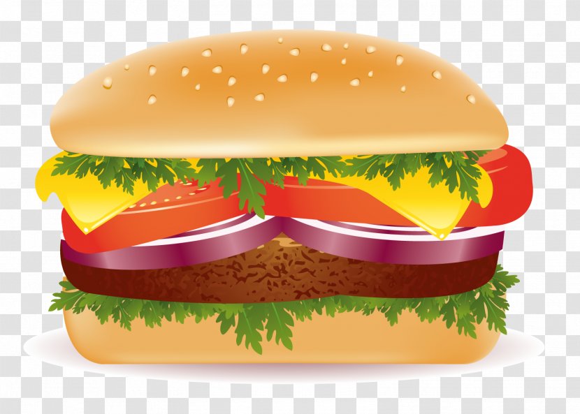 Junk Food Fast Hamburger French Fries - Veggie Burger - Steak Transparent PNG