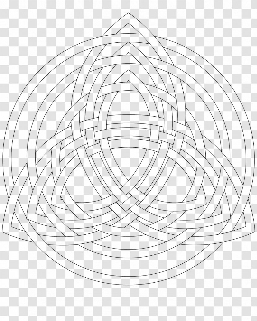 Celtic Knot Triquetra Coloring Book Trinity Art - Point - Mandalas Transparent PNG