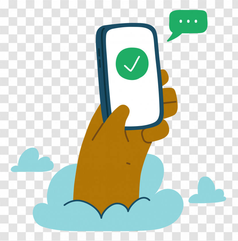 Phone Checkmark Hand Transparent PNG