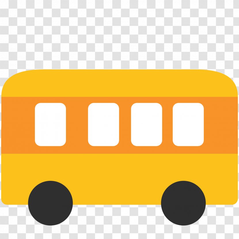 Emoji Train Bus Text Messaging Clip Art - Orange - School Transparent PNG