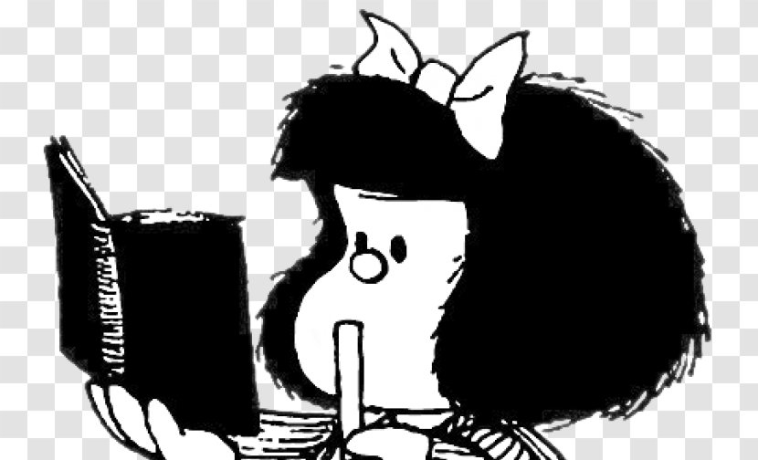 Mafalda Cartoonist Gente Comic Strip Humour - Monochrome Transparent PNG