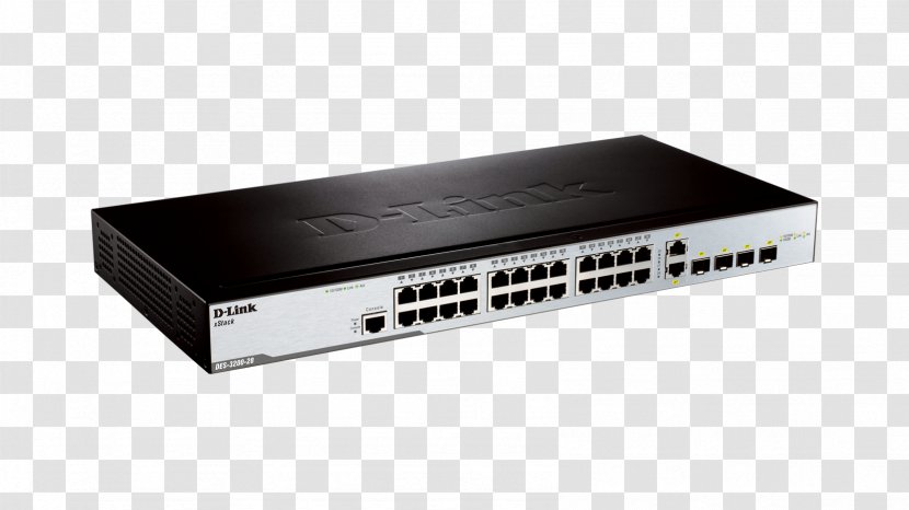 Network Switch D-Link 1000BASE-T Small Form-factor Pluggable Transceiver 100BASE-TX - Computer - Combo Transparent PNG