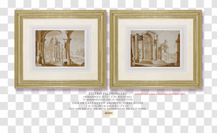 Picture Frames Architecture Architectural Drawing 18th Century - Wood Transparent PNG