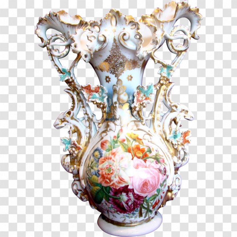 Vase Ceramic Tableware Urn Flowerpot - Hand-painted Show Transparent PNG