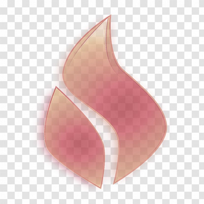 Pink Nose Ear Logo Transparent PNG