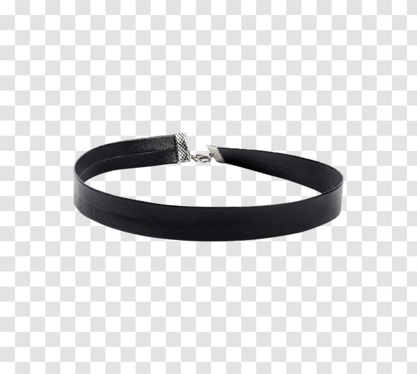 Choker Belt Necklace Artificial Leather Jewellery - Harajuku - Slap Bracelet Transparent PNG