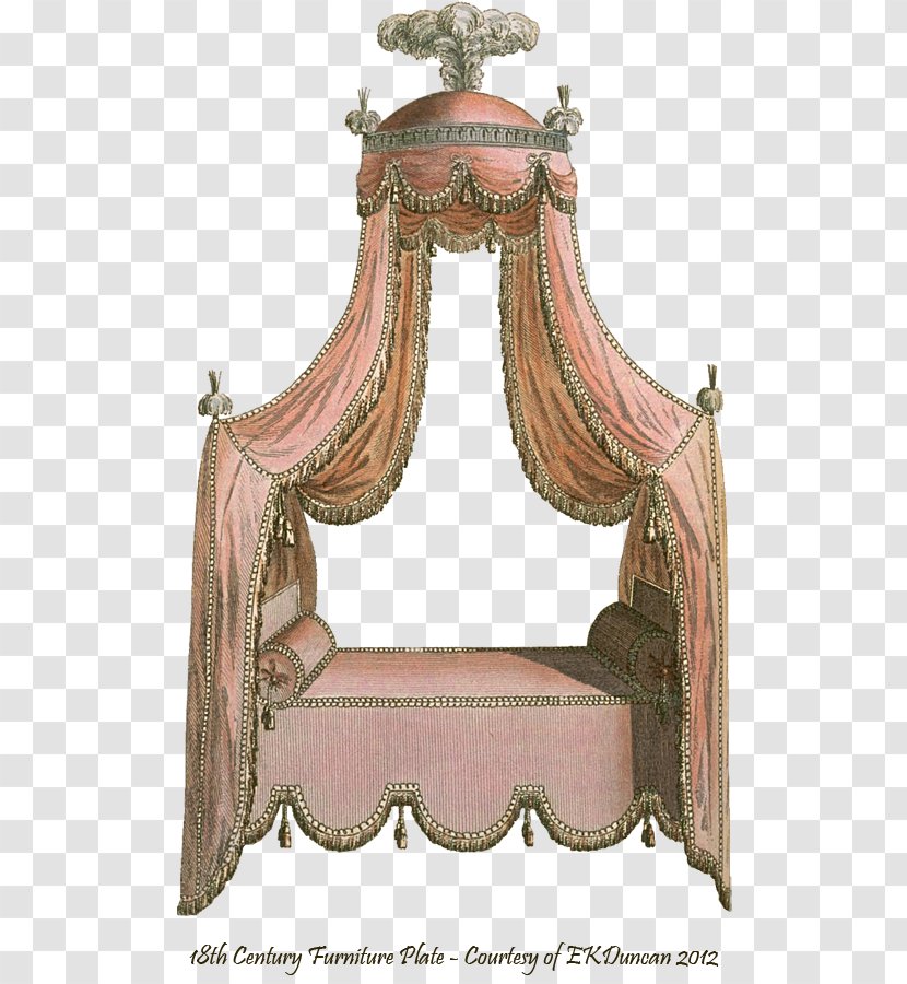 Furniture Four-poster Bed Canopy Table - Baroque Vector Transparent PNG