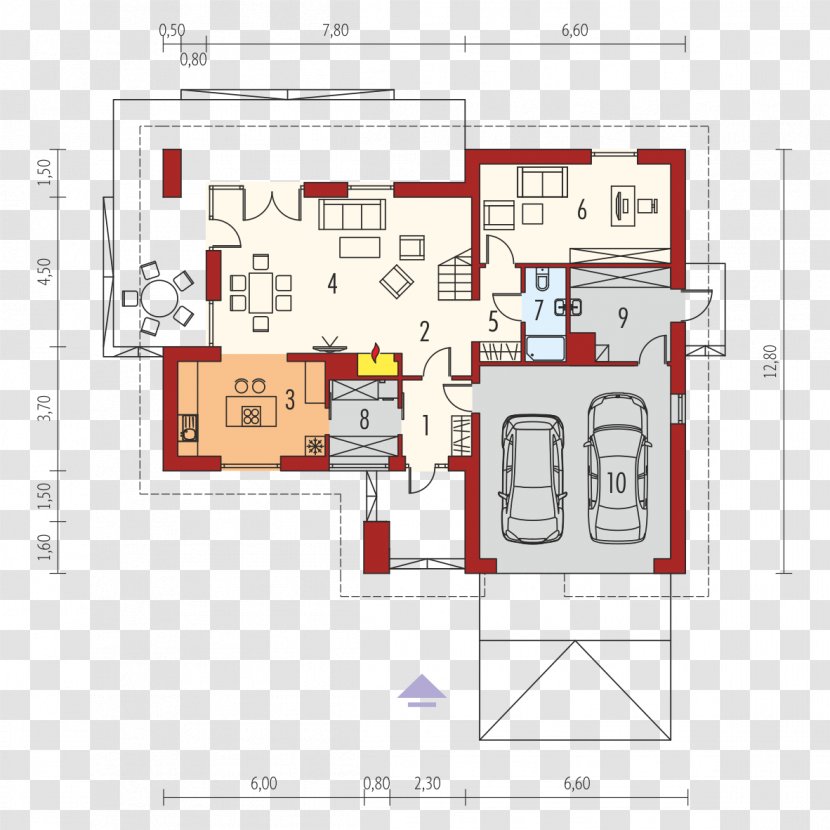 Rzut Floor Plan Square Meter House Archipelag Transparent PNG