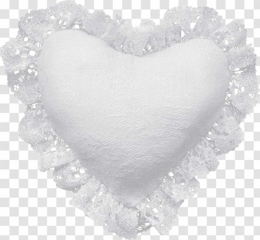White Wedding Ceremony Supply Heart - Black And Transparent PNG