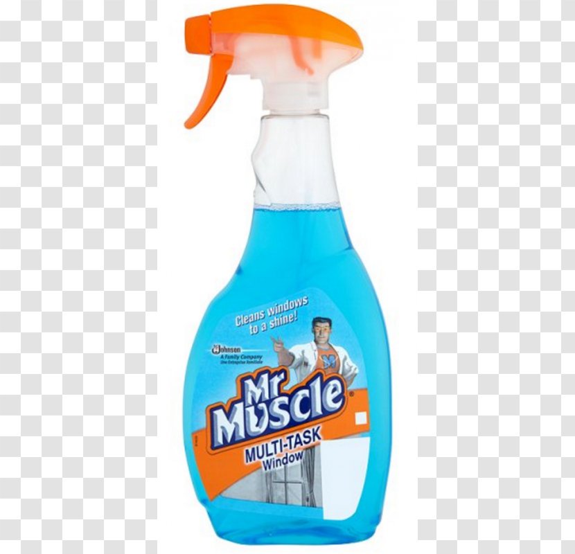 Window Cleaner Mr Muscle Spray Bottle Transparent PNG