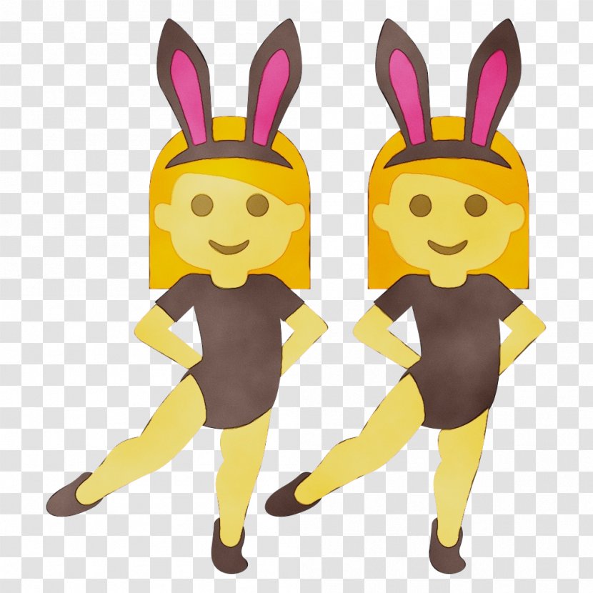 Easter Bunny Emoji - Animation - Smile Gesture Transparent PNG