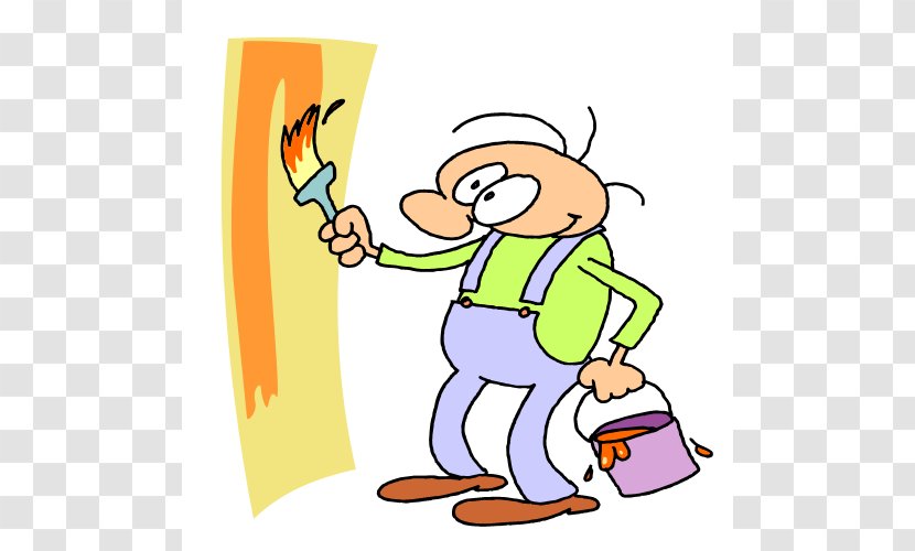 Painting House Painter And Decorator Clip Art - Thumb - Man Cliparts Transparent PNG
