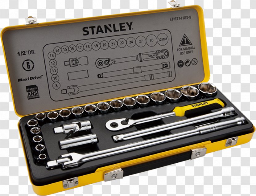 Stanley Hand Tools Socket Wrench Spanners - Set Transparent PNG