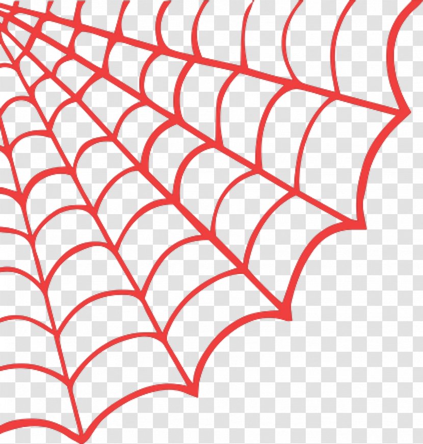 Spider Web Drawing Clip Art - Red Transparent PNG