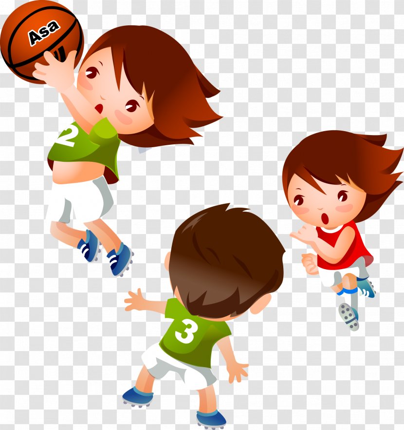 Basketball Clip Art - Cartoon - Shooting Team Transparent PNG