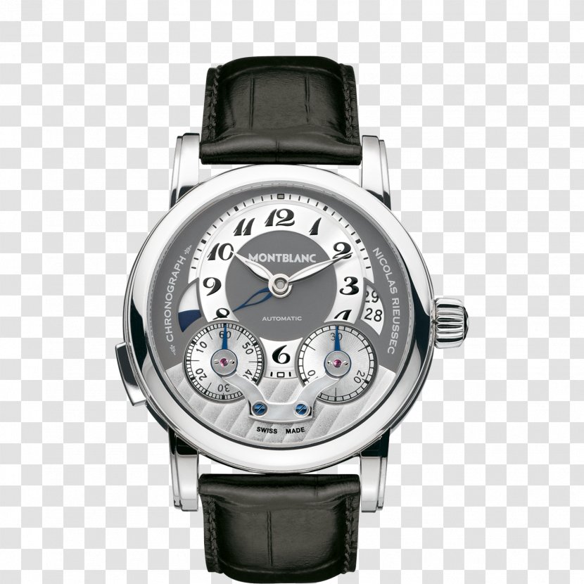 Montblanc Nicolas Rieussec Chronograph Mechanical Watch - Metal Transparent PNG