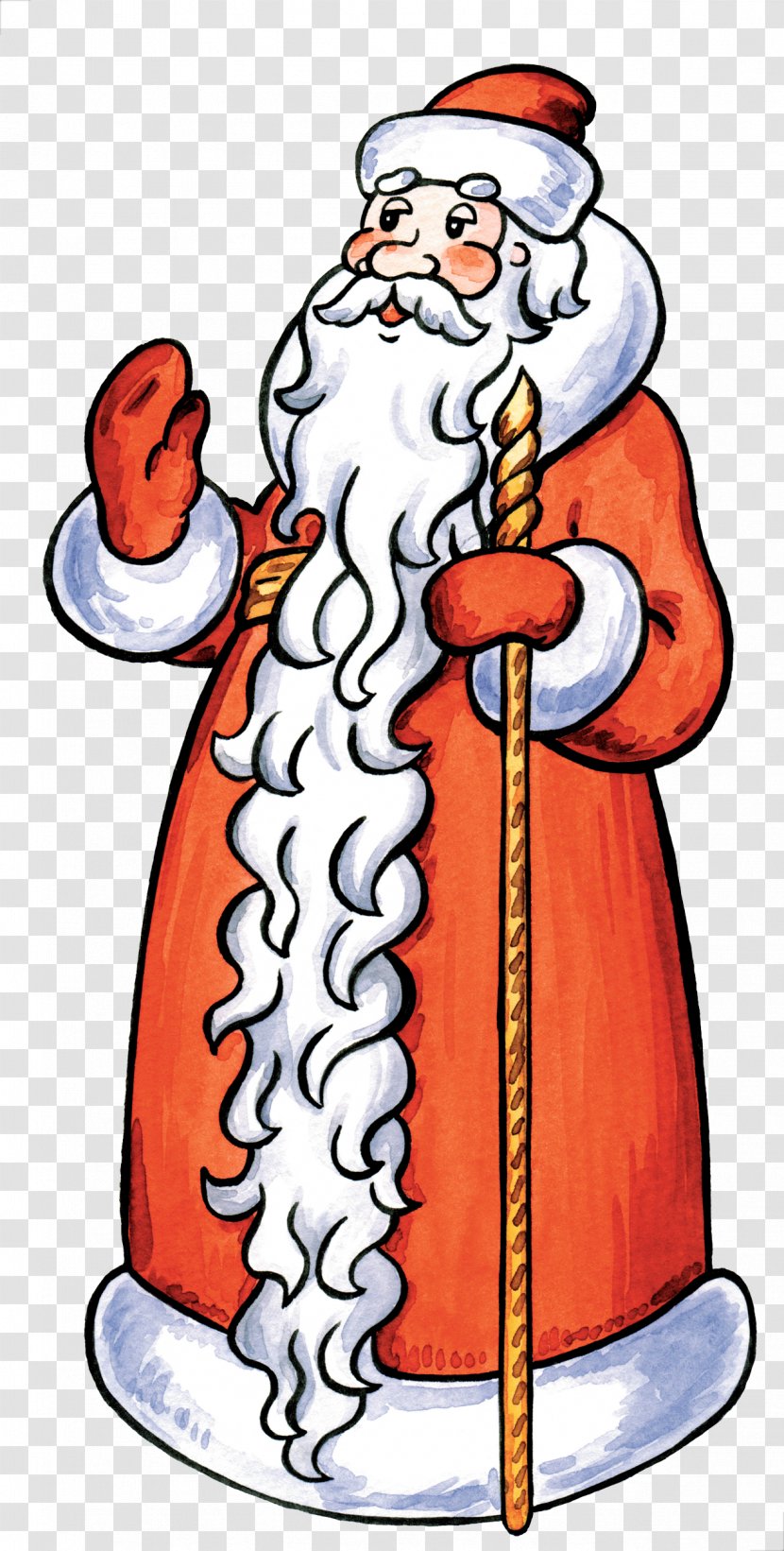 Ded Moroz Snegurochka Clip Art - Christmas Tree - Santa Claus Transparent PNG