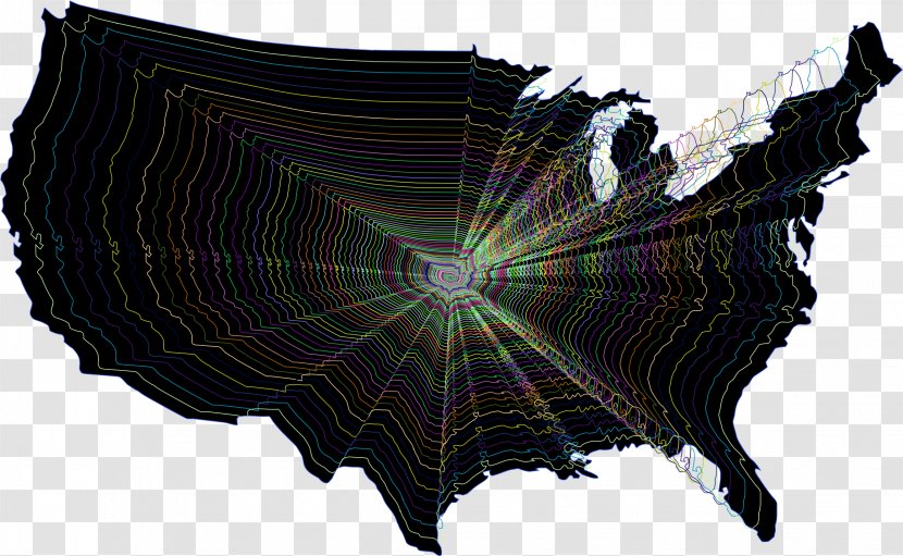 United States Of America Vector Graphics U.S. State Map Illustration - Royaltyfree Transparent PNG