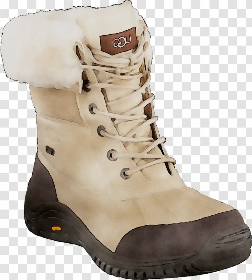 Snow Boot Shoe Walking Beige - Work Boots Transparent PNG
