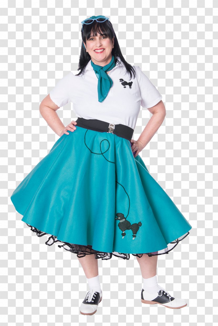 Poodle Skirt 1950s Costume - Clothing Sizes - 50's Transparent PNG