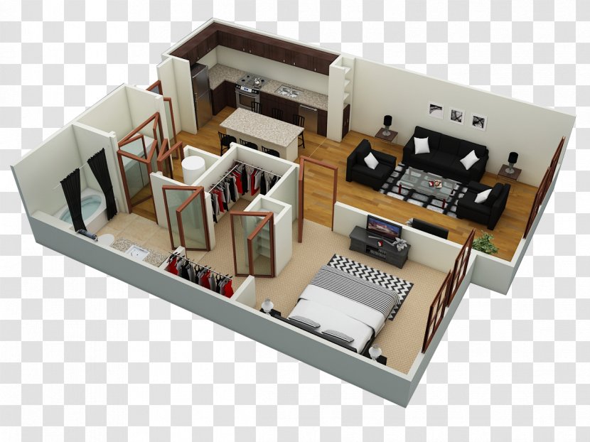 The Courtney At Universal Boulevard Floor Plan Apartment House Orlando - Renting Transparent PNG