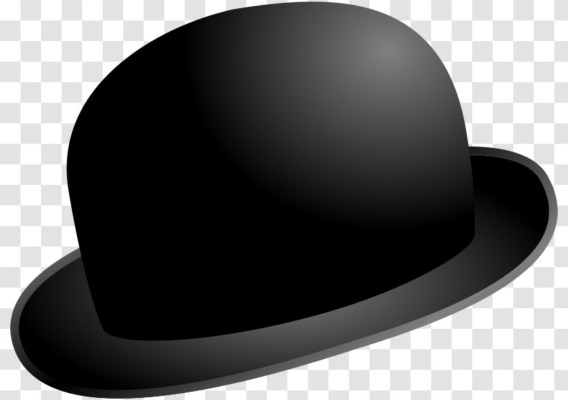 Top Hat Bowler Clip Art - Free Content - Black Cartoon Transparent PNG