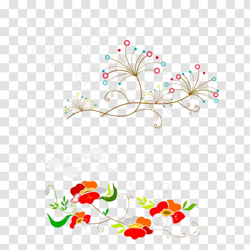 Download - Flora - Two Beautiful Floral Pattern Transparent PNG