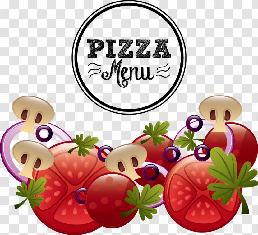 Pizza Poster Illustration - Diet Food - Vector Strawberry Fruit Transparent PNG