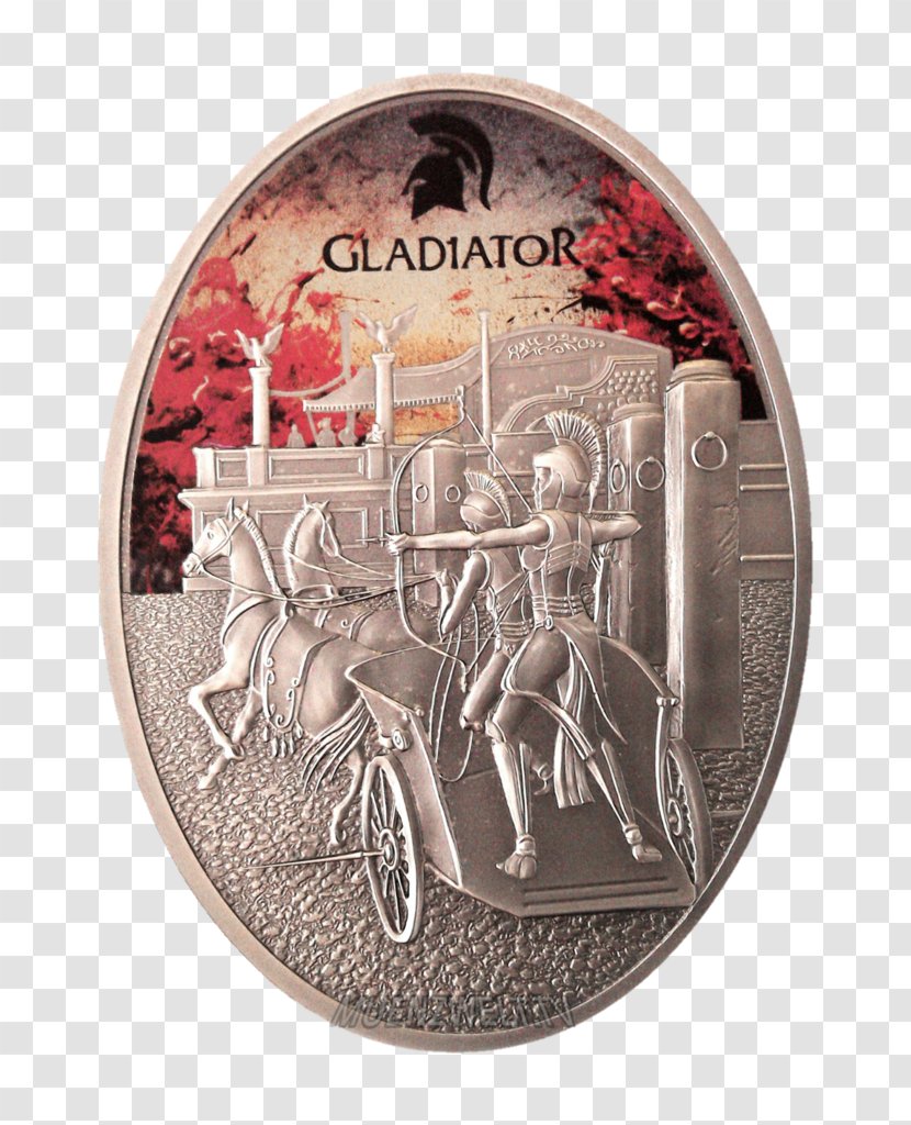 Silver Coin Fiji Gladiator - Chariot Transparent PNG
