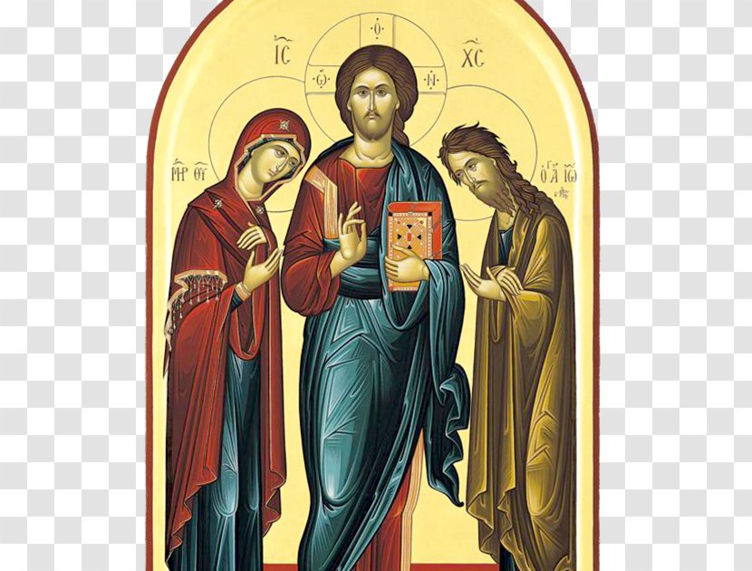 Religion Eastern Orthodox Church Deesis Theotokos Icon - Christ Pantocrator - God Transparent PNG