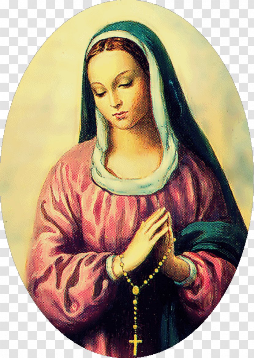 Mary Religion Praying The Rosary Prayer - Faith Transparent PNG