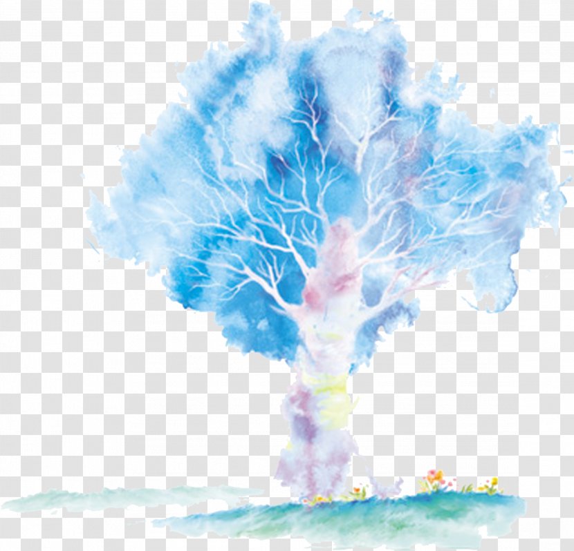 Watercolor Painting Download Illustration - Fantasy Tree Transparent PNG