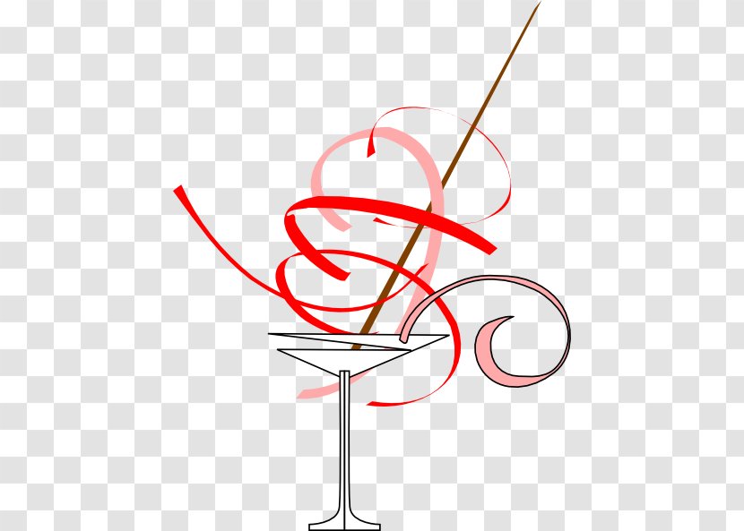 Martini Cocktail Glass Candy Cane Clip Art - Drinkware - Cartoon Transparent PNG