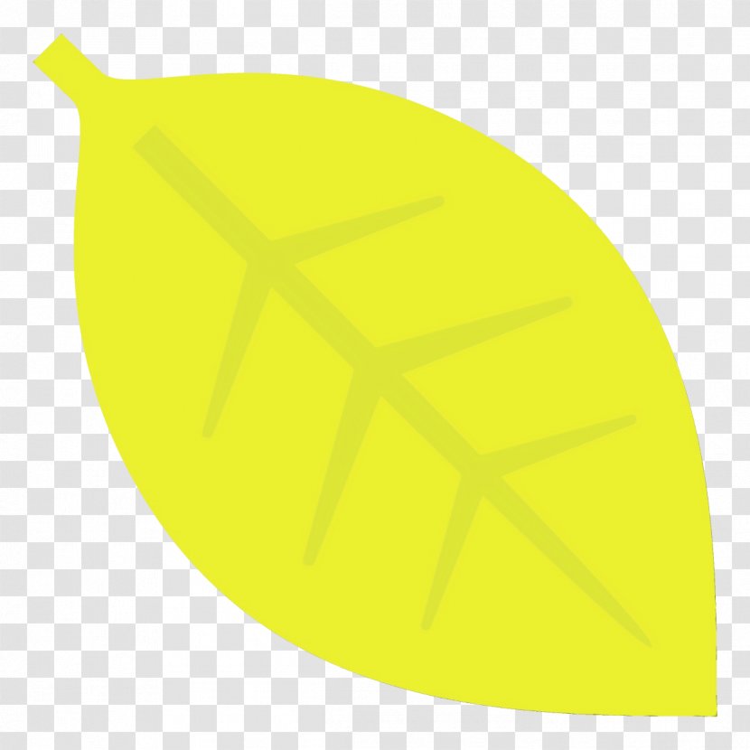 Yellow Green Leaf Plant - Paint Transparent PNG