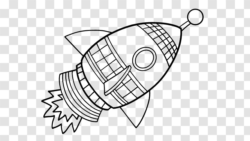 Coloring Book Spacecraft Rocket Outer Space - Artwork Transparent PNG