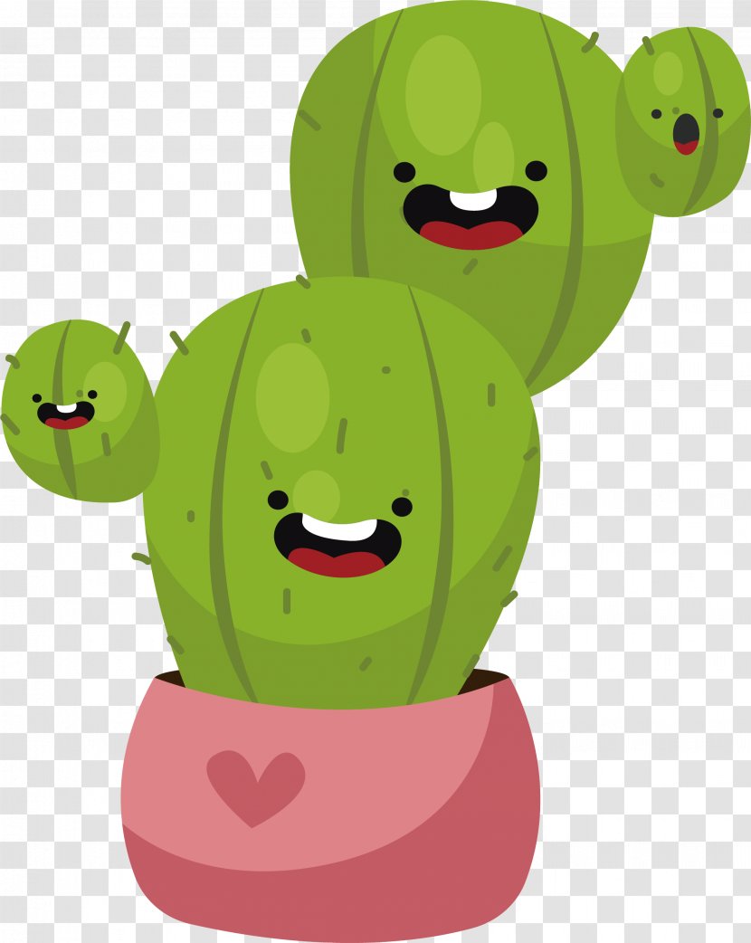 Cactaceae Clip Art - Flowerpot - Lovely Cactus Transparent PNG