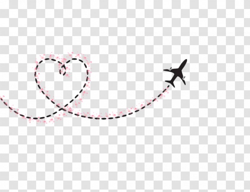 Airplane Clip Art Image Drawing Heart - Travel Transparent PNG