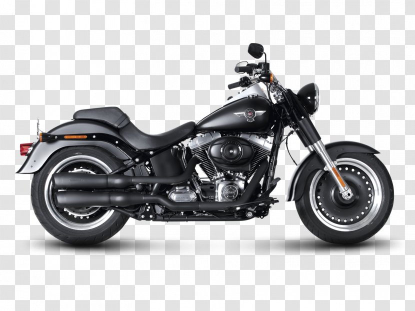 Exhaust System Harley-Davidson FLSTF Fat Boy Softail Motorcycle - Harleydavidson Twin Cam Engine Transparent PNG