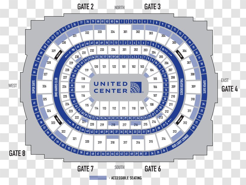 United Center Staples Spectrum Chicago Bulls Concert - Theater Seats Transparent PNG