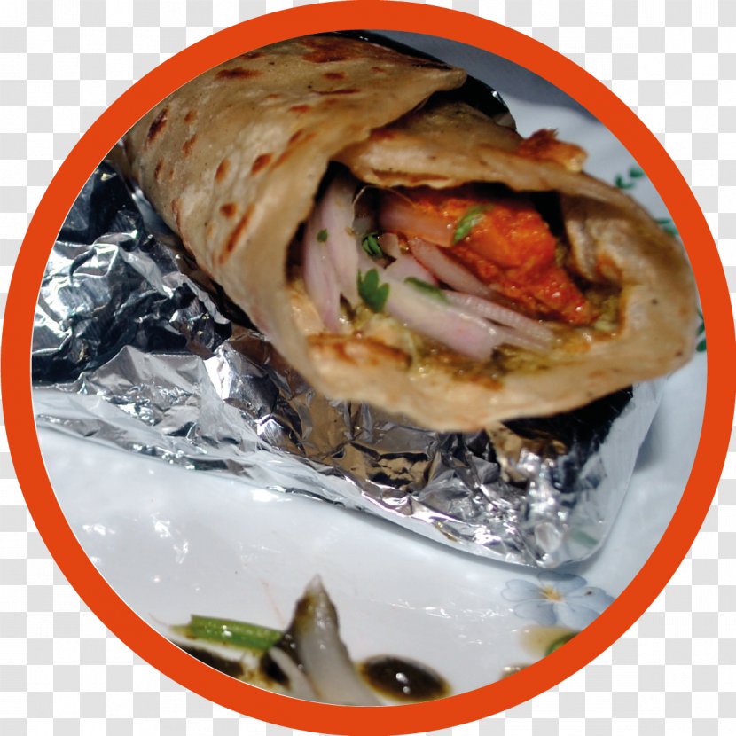 Wrap Kati Roll Shawarma Burrito Paratha - Mediterranean Food - Kebab Transparent PNG