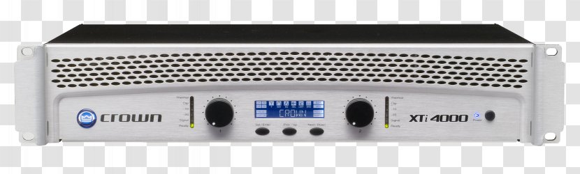 Audio Power Amplifier Crown Xti Ohm Amplificador - Electric Transparent PNG