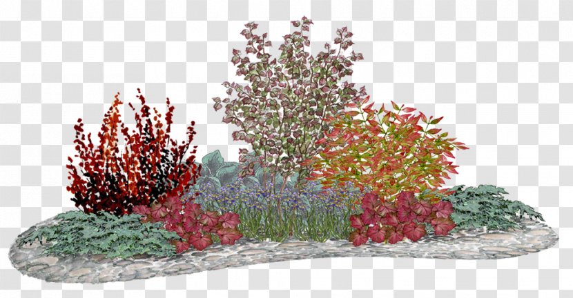 Flower Garden Red Bedding Panicled Hydrangea - Crimson Transparent PNG