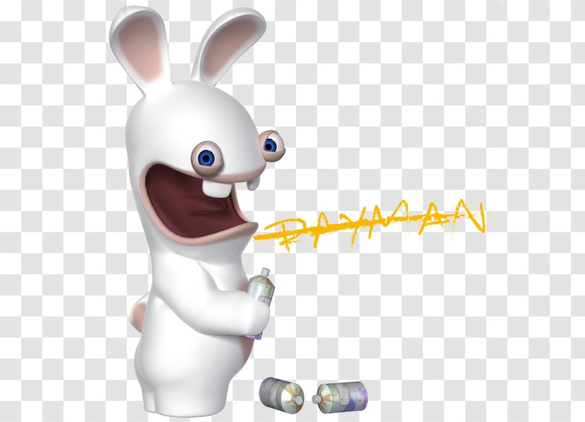 Rabbit Easter Bunny Raving Rabbids Drawing - Figurine Transparent PNG
