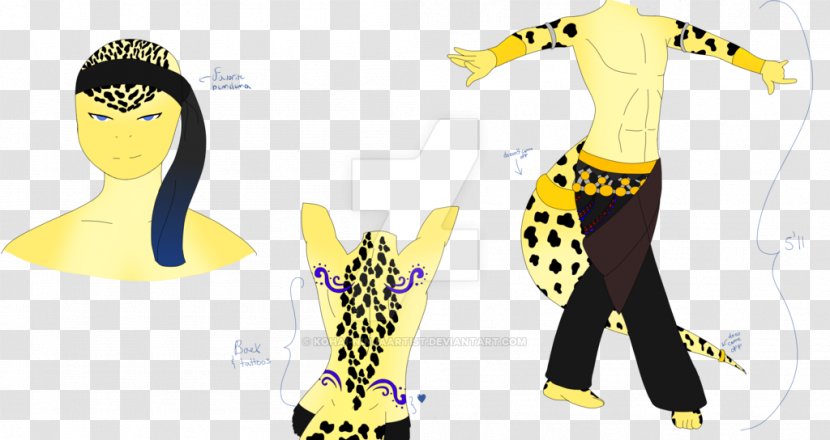 Giraffe Outerwear Pattern - Costume Design Transparent PNG