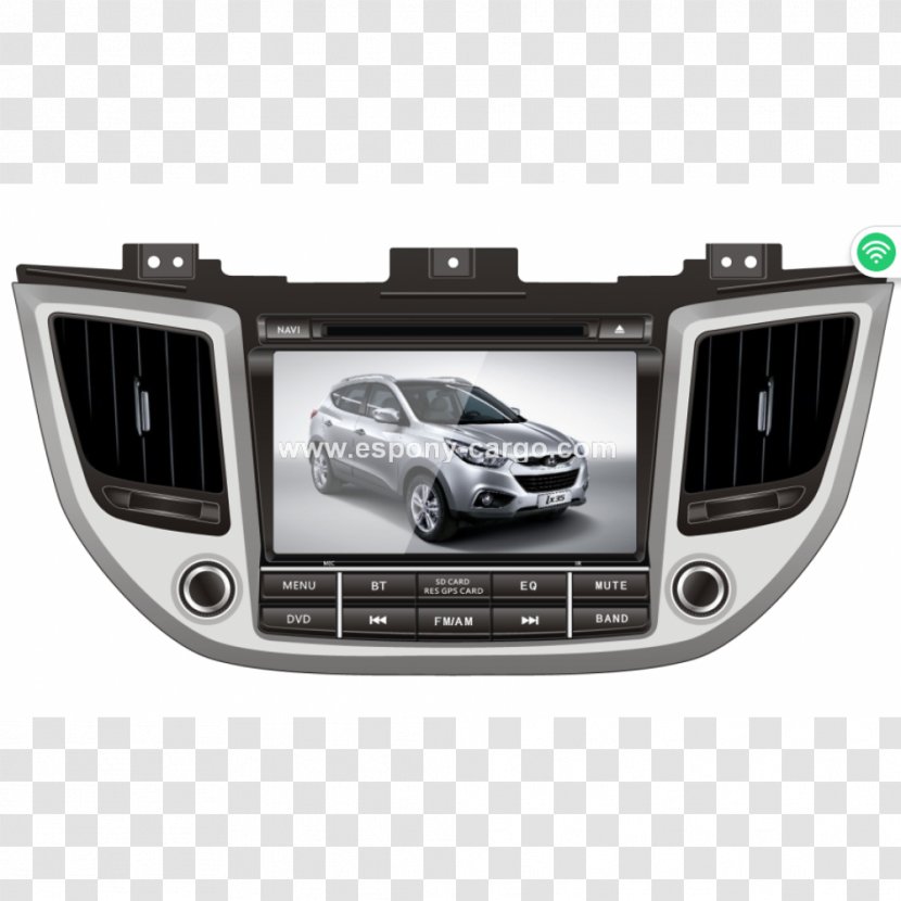 Car Hyundai Ix35 Kia Sportage 2015 Tucson - Automotive Navigation System Transparent PNG