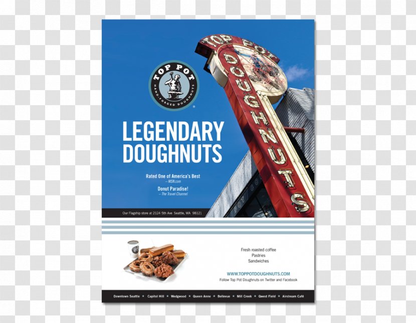 Top Pot Doughnuts Donuts Advertising Small And Mighty Creative Printing Transparent PNG