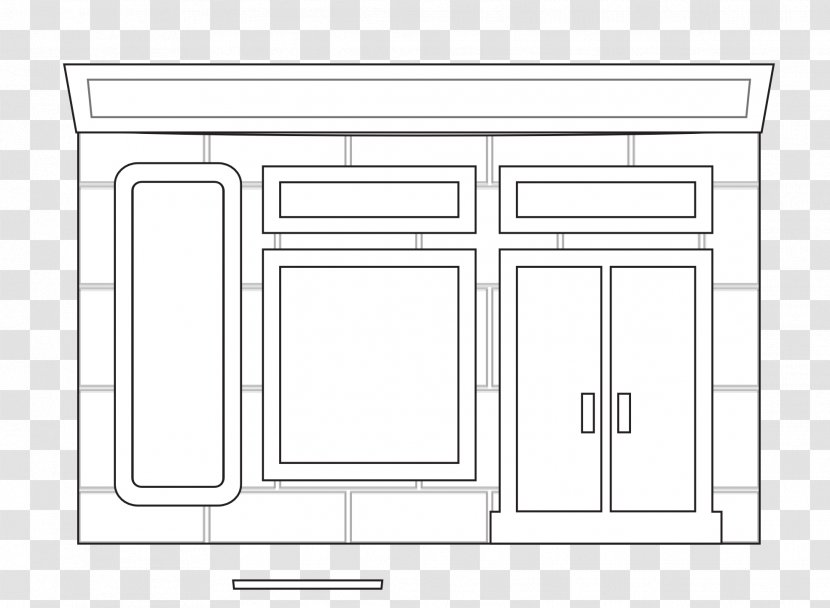 Line Art Drawing Black And White Clip - Symmetry - Old Store Transparent PNG